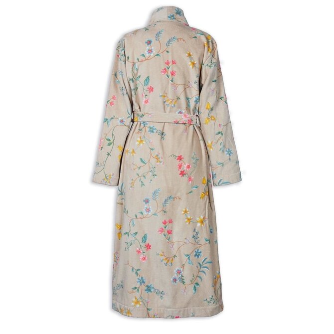 Pip Studio Les Fleurs Bathrobe Khaki XXL Pip Studio Les Fleurs Bathrobe Khaki XXL