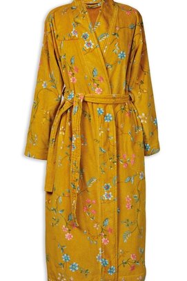Pip Studio Les Fleurs Bathrobe Yellow XL