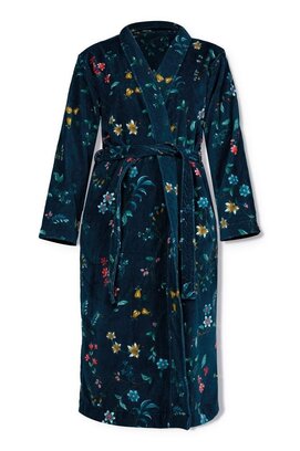 Pip Studio Les Fleurs Badjas - Donkerblauw XS