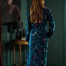 Pip Studio Pip Studio Les Fleurs Badjas - Donkerblauw XXL