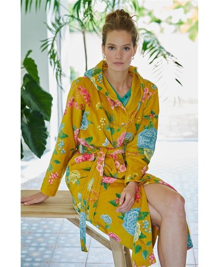 Pip Studio Good Evening Bathrobe Yellow XS