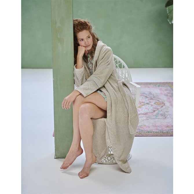 Pip Studio Soft Zellige Bathrobe Khaki XS Pip Studio Soft Zellige Bathrobe Khaki XS