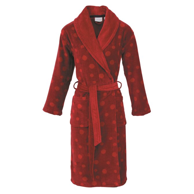 Carl Ross Dames badjas 603210 dark red/deep red 48/50