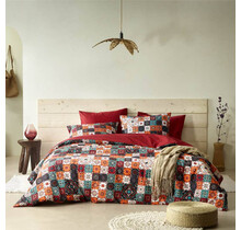 De Witte Lietear dekbedovertrek Ankara Red Dahlia 200x200/220