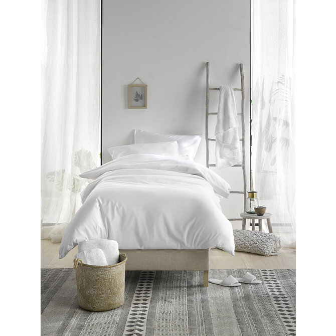 De Witte Lietear dekbedovertrek Olivia Wit 200x200/220 De Witte Lietear dekbedovertrek Olivia Wit 200x200/220