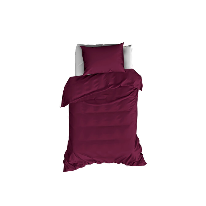 De Witte Lietear dekbedovertrek Olivia Beet Red 200x200/220