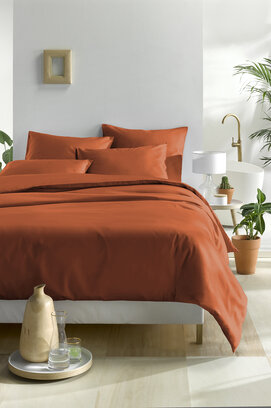 De Witte Lietaer dekbedovertrek Olivia Caramel 200x200/220