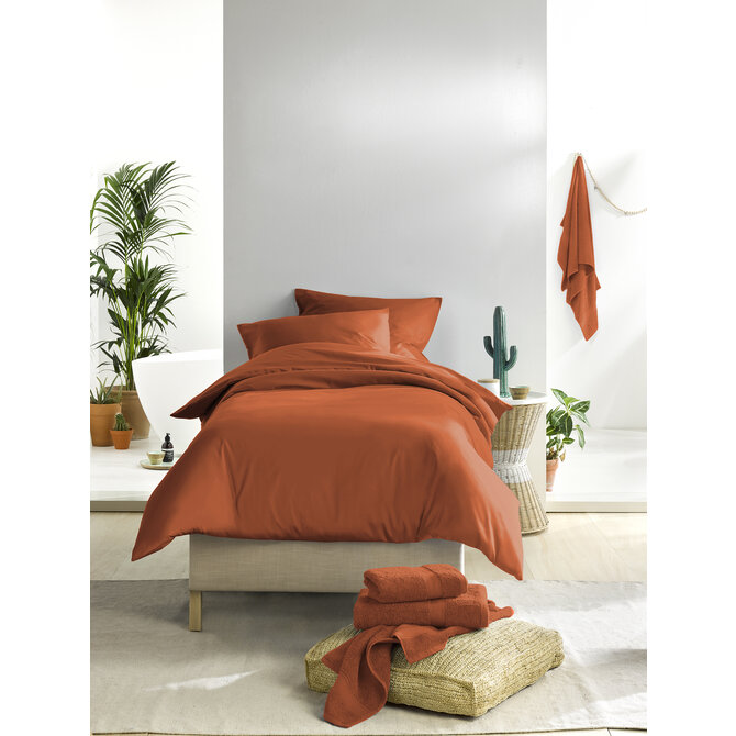 De Witte Lietaer dekbedovertrek Olivia Caramel 200x200/220