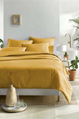 De Witte Lietaer dekbedovertrek Olivia Golden Yellow 200x200/220
