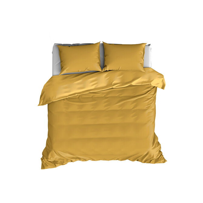 De Witte Lietaer dekbedovertrek Olivia Golden Yellow 200x200/220 De Witte Lietaer dekbedovertrek Olivia Golden Yellow 200x200/220