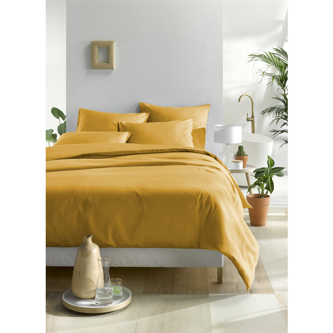 De Witte Lietaer dekbedovertrek Olivia Golden Yellow 240x200/220