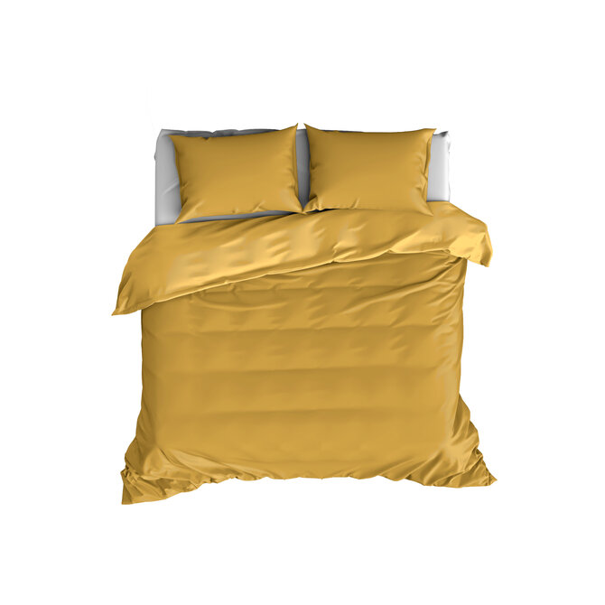 De Witte Lietaer dekbedovertrek Olivia Golden Yellow 240x200/220
