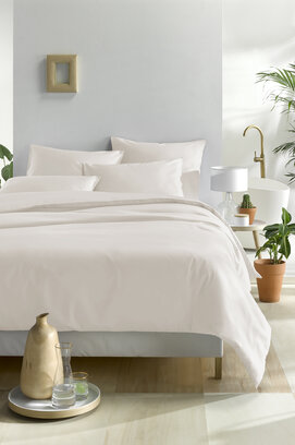 De Witte Lietaer dekbedovertrek Olivia Sand 240x200/220