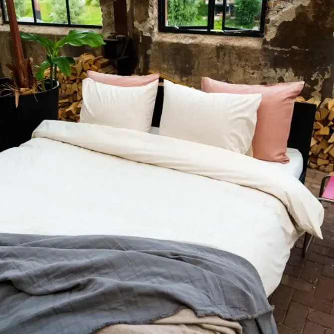 Kayori Chika Dekbedovertrek Tencel 140/200-220 Naturel Kayori Chika Dekbedovertrek Tencel 140/200-220 Naturel