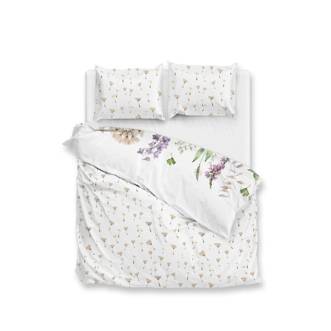 Dandelion Dekbedovertrek 200x200/220 White Dandelion Dekbedovertrek 200x200/220 White