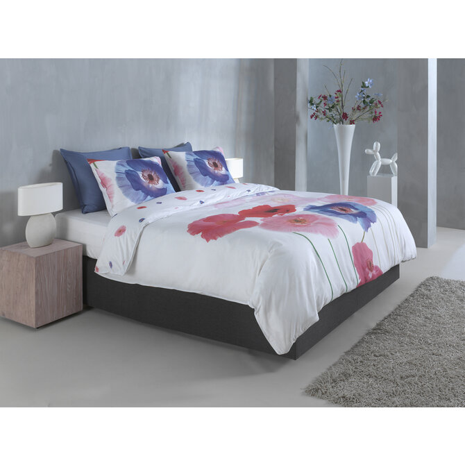 Poppy Dekbedovertrek 200x200/220 White Poppy Dekbedovertrek 200x200/220 White
