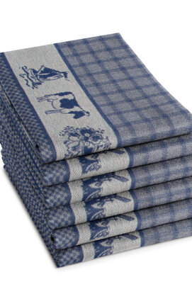 DDDDD Theedoek Dutchie 60x65 Blue