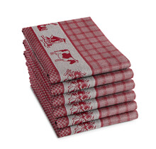 DDDDD Theedoek Dutchie 60x65 Red