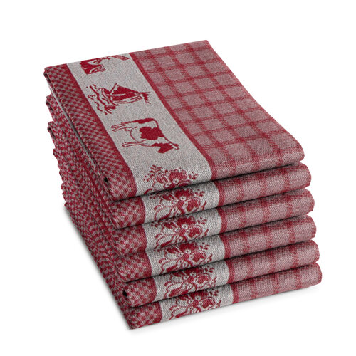 DDDDD DDDDD Theedoek Dutchie 60x65 Red afbeelding