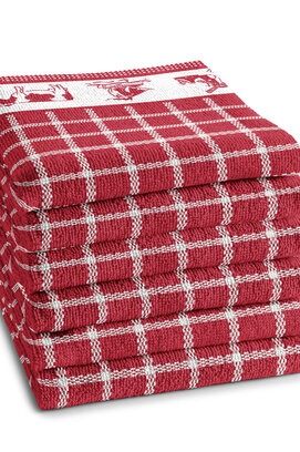 DDDDD Keukendoek Dutchie 50x55 Red