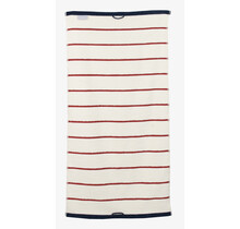 Carl Ross Saunahanddoek 17300 Offwhite/Deep Red 70x200