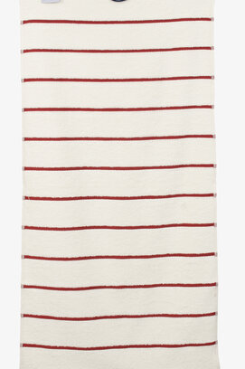 Carl Ross Saunahanddoek 17300 Offwhite/Deep Red 70x200