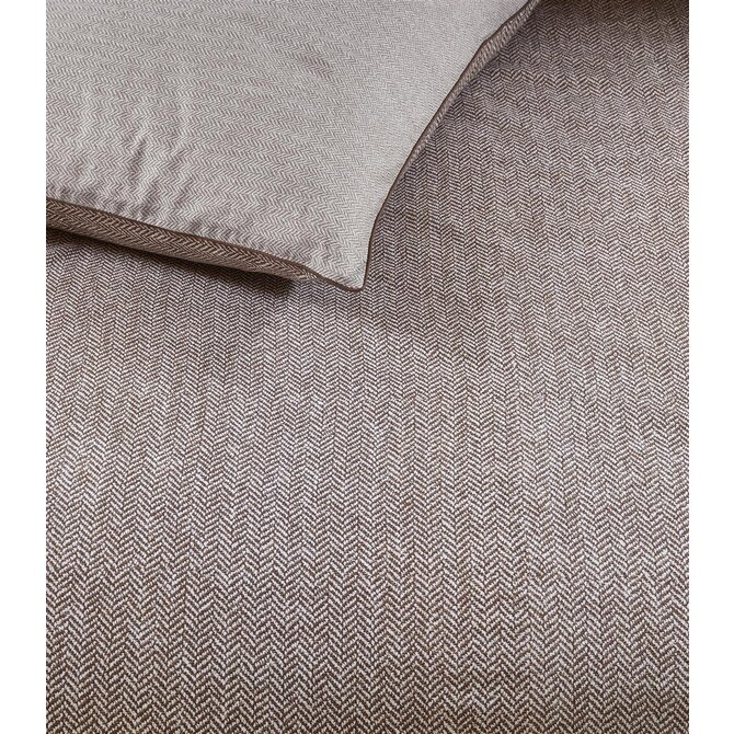 Riviera Maison Dekbedovertrek  Chevron Weave Bruin 200x200/220 Riviera Maison Dekbedovertrek  Chevron Weave Bruin 200x200/220