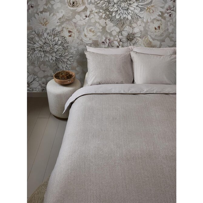 Riviera Maison Dekbedovertrek  Chevron Weave Zand 140x200/220 Riviera Maison Dekbedovertrek  Chevron Weave Zand 140x200/220