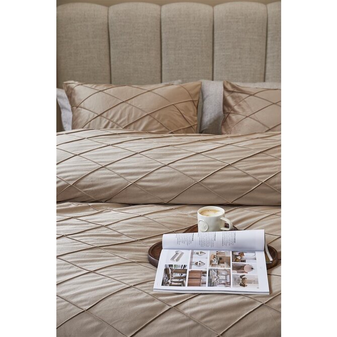Riviera Maison Dekbedovertrek  Diamond Zand 140x200/220