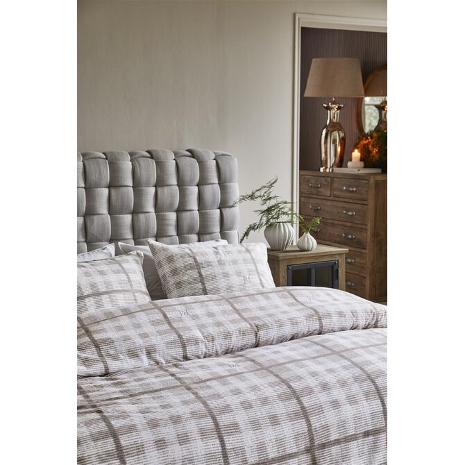 Riviera Maison Dekbedovertrek  Brody Zand 140x200/220