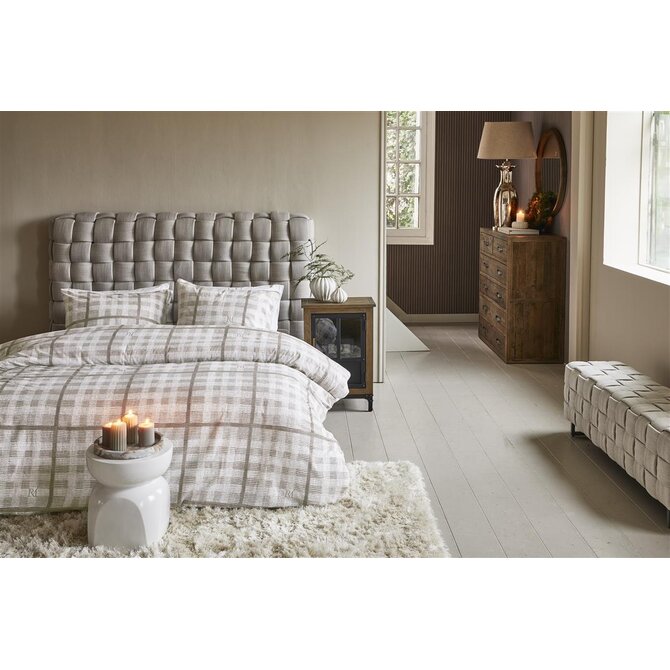 Riviera Maison Dekbedovertrek  Brody Zand 140x200/220
