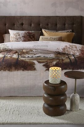 Riviera Maison Dekbedovertrek  Aurelia Bruin 200x200/220