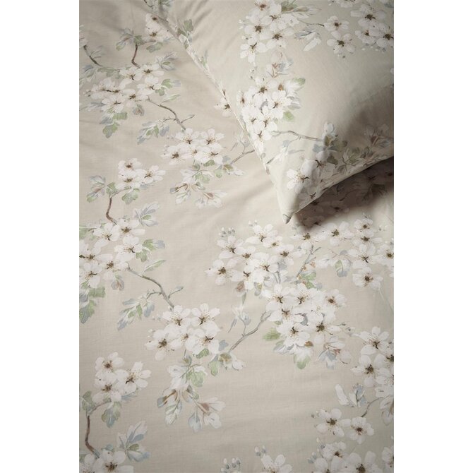 Ariadne at Home Dekbedovertrek Blooming Flowers Zand 200x200/220 Ariadne at Home Dekbedovertrek Blooming Flowers Zand 200x200/220