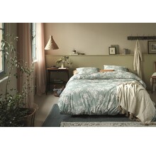 Ariadne at Home Dekbedovertrek Blooming Flowers Blauw Groen 200x200/220