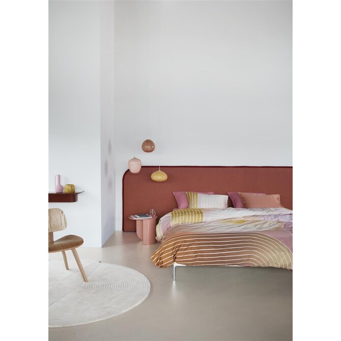 Beddinghouse Dutch Design Dekbedovertrek Curves Koraal 260x200/220 Beddinghouse Dutch Design Dekbedovertrek Curves Koraal 260x200/220