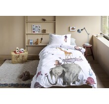Beddinghouse x Fiep Amsterdam Dekbedovertrek Dieren Stapelen 140x200