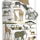 Beddinghouse Beddinghouse x Hanneke de Jager Kinderdekbedovertrek Jeep Safari Naturel 140x200