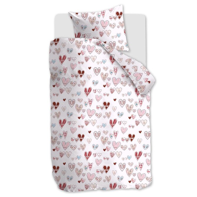 Beddinghouse x Hanneke de Jager Kinderdekbedovertrek Sweethearts Multi 120x150