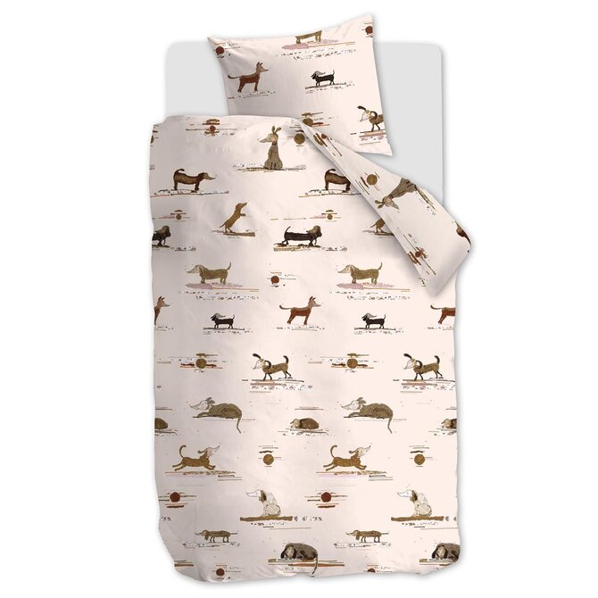 Beddinghouse x Hanneke de Jager Kinderdekbedovertrek Hot Dogs Roze 120x150 Beddinghouse x Hanneke de Jager Kinderdekbedovertrek Hot Dogs Roze 120x150