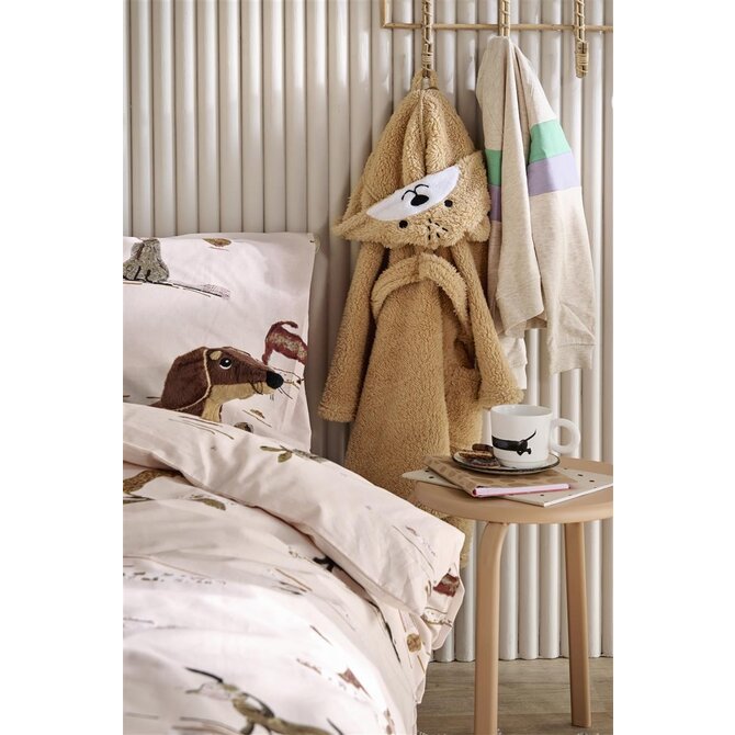 Beddinghouse x Hanneke de Jager Kinderdekbedovertrek Hot Dogs Roze 100x135 Beddinghouse x Hanneke de Jager Kinderdekbedovertrek Hot Dogs Roze 100x135