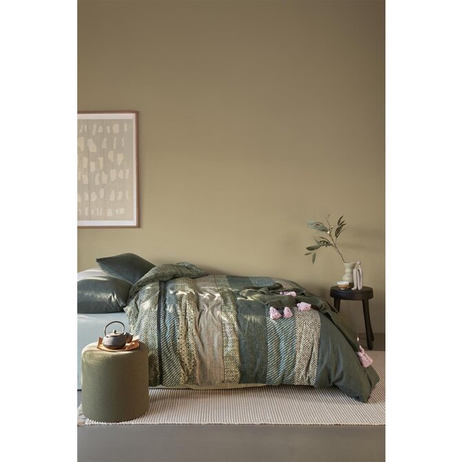 Beddinghouse Dekbedovertrek Enzo Green 140x200/220 Beddinghouse Dekbedovertrek Enzo Green 140x200/220