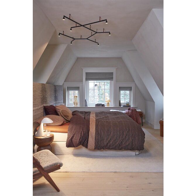 Beddinghouse Dekbedovertrek River Dark Red 240x200/220