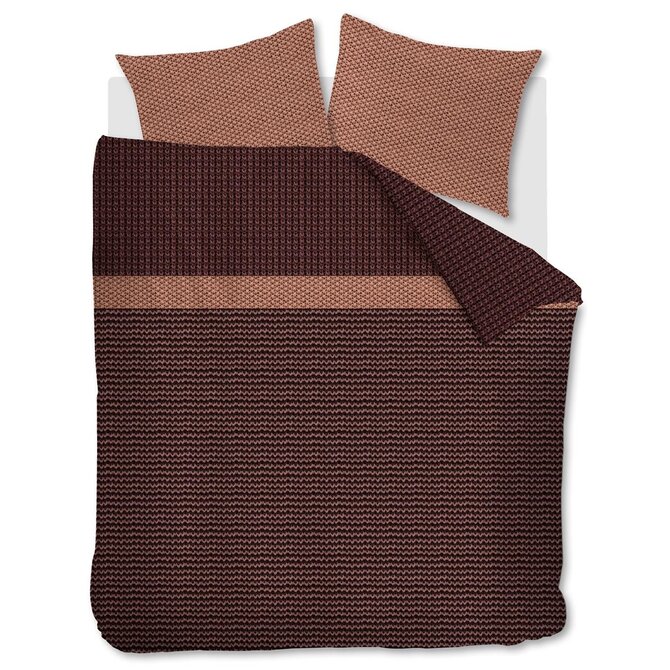 Beddinghouse Dekbedovertrek River Dark Red 240x200/220