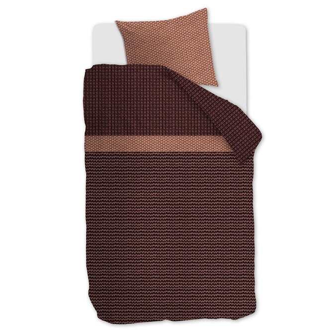 Beddinghouse Dekbedovertrek River Dark Red 240x200/220