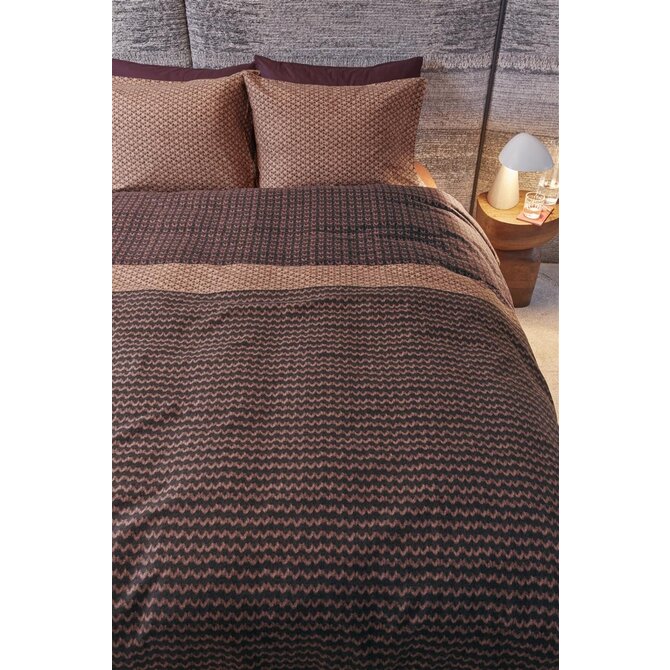 Beddinghouse Dekbedovertrek River Dark Red 200x200/220