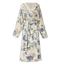 Pip Studio Secret Garden Bathrobe badjas Witblauw XXL