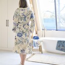 Pip Studio Pip Studio Secret Garden Bathrobe badjas Witblauw L