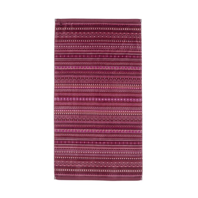 Pip Studio Geometric Print handdoek Donkerroze 55x100 cm Pip Studio Geometric Print handdoek Donkerroze 55x100 cm