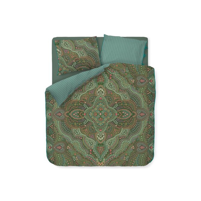 Pip Studio Dekbedovertrek Alfombra Groen 240x200/220