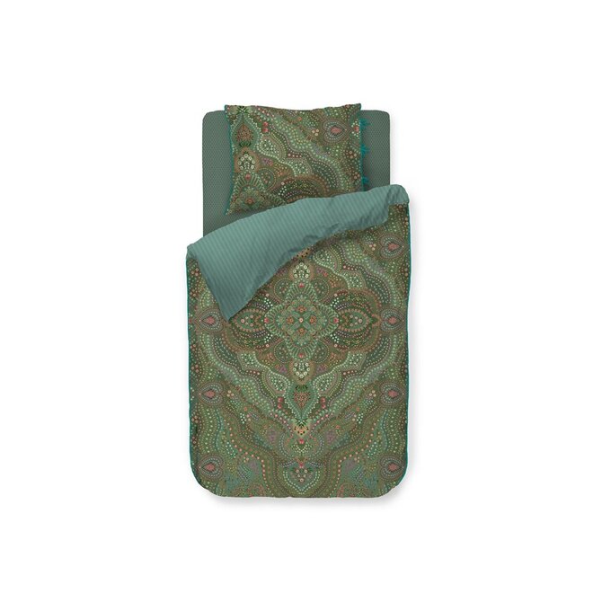 Pip Studio Dekbedovertrek Alfombra Groen 240x200/220